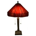 thumbnail image 1 of Maeve Tiffany-style 2-light Red Table Lamp, 1 of 3