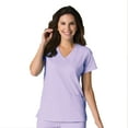 thumbnail image 1 of Maevn EON Back Mesh Panel Curved V-Neck Scrub Top, 1 of 2