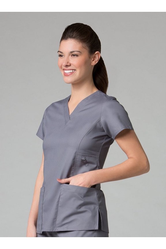 Maevn EON Multi-Pocket V-Neck Scrub Top
