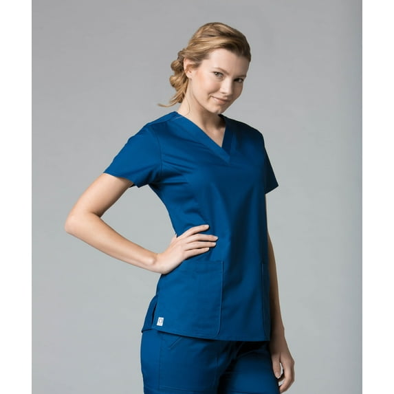 Maevn EON Multi-Pocket V-Neck Scrub Top
