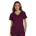 thumbnail image 1 of Maevn MATRIX Women's Contrast Double V-Neck Scrub Top [XXS - 3XL, FREE SHIPPING], 1 of 6
