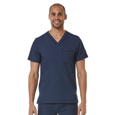 Maevn Matrix Pro Men's Contrast Piping V-Neck Scrub Top (Free Shipping)