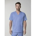 thumbnail image 1 of Maevn Mens EON Mesh Panel 3-Pocket V Neck TopCeil Blue, X-Small, 1 of 2