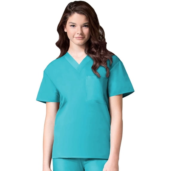 Maevn Unisex Core V-Neck TopLake Blue, X-Large