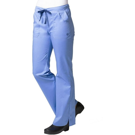 Maevn Womens Multi-Pocket Flare PantsCeil Blue, XX-Large Petite