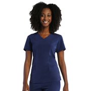 Maevn Womens PureSoft 3-Panel V-Neck Top