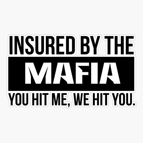Mafia Style Dark Art Vinyl Decal Sticker