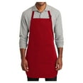 thumbnail image 1 of Mafoose Adult Mens Full-Length Two-Pocket Bib Apron Red, 1 of 3