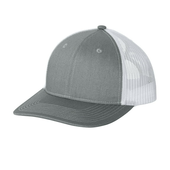 Mafoose Baseball Cap Ponytail Hat Messy Cap Bun Ponycap for Women Heather Grey/ White