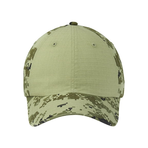 Mafoose Colorblock Digital Ripstop Camouflage Cap Green Camo/ Green C926