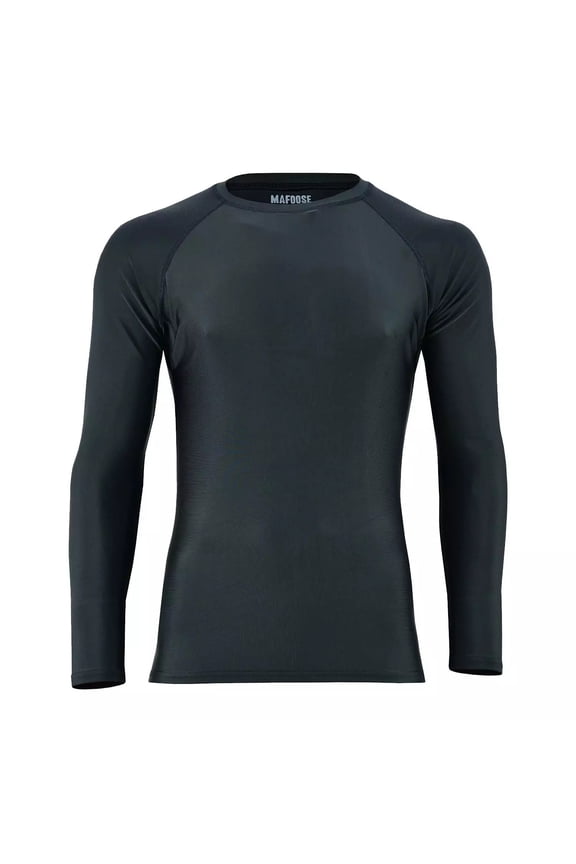 Compression Long Sleeve Shirts Rash Guard Athletic T-Shirt for Sports Black S