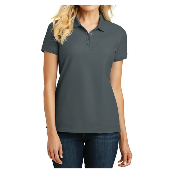 Mafoose Female Core Classic Women Pique Polo Graphite Large