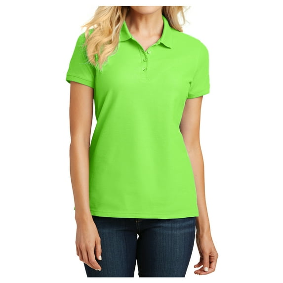Mafoose Female Core Classic Women Pique Polo Lime 5XL