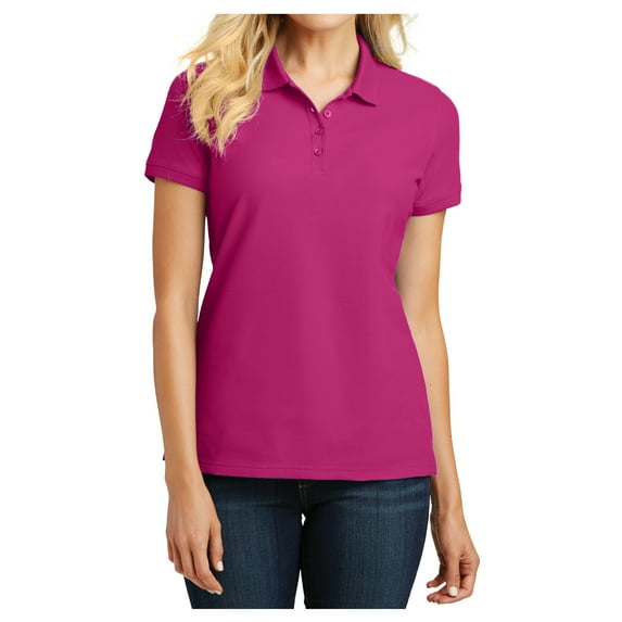 Mafoose Female Core Classic Women Pique Polo Pink Azalea Small