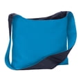 thumbnail image 1 of Mafoose Female Cotton Canvas Sling Bag Turquoise/ Navy, 1 of 4
