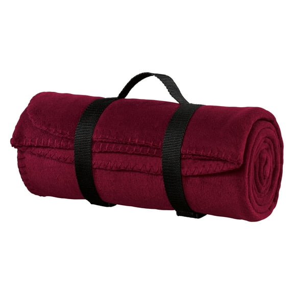Mafoose Fleece Polyester Double Blanket Maroon