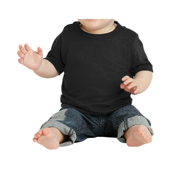 Mafoose Infant Core Cotton Little Baby T-Shirts Jet Black 6M