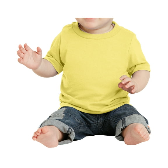 Mafoose Infant Core Cotton Little Baby T-Shirts Yellow 6M