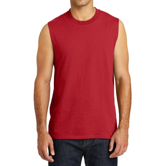 Mafoose Male Cotton Sleeveless Tee Men Athletic Shirts & Tops Red Large