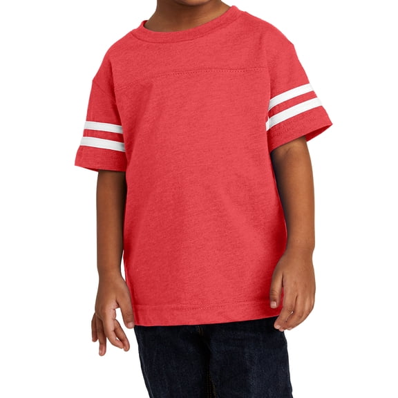 Mafoose Male Jersey Boys T-Shirts Vintage Red/Blended White 4T