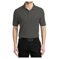 thumbnail image 1 of Mafoose Male Silk Touch Polo Men Extended T-Shirts Charcoal Heather Grey 4XL, 1 of 6