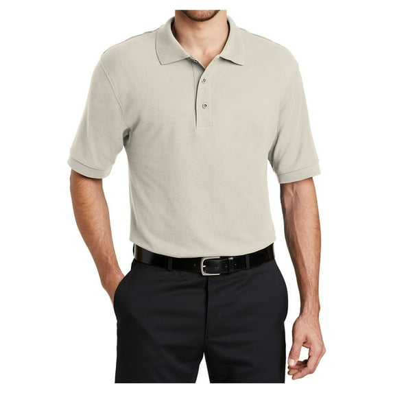 Mafoose Male Silk Touch Polo Men Extended T-Shirts Light Stone 4XL