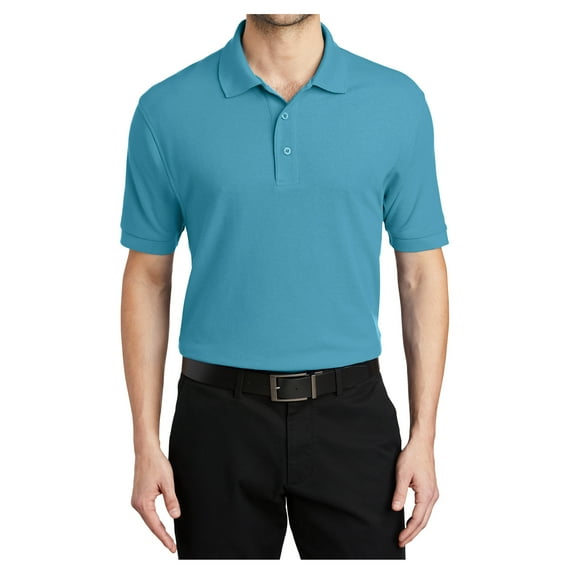 Mafoose Male Silk Touch Polo Men Extended T-Shirts Maui Blue 5XL