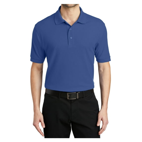 Mafoose Male Silk Touch Polo Men Extended T-Shirts Mediterranean Blue L
