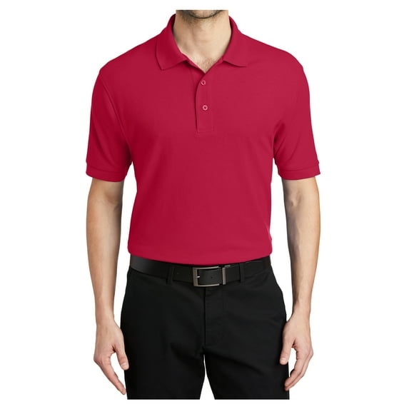 Mafoose Male Silk Touch Polo Men Extended T-Shirts Red XS