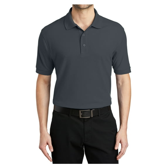 Mafoose Male Silk Touch Polo Men Extended T-Shirts Steel Grey L