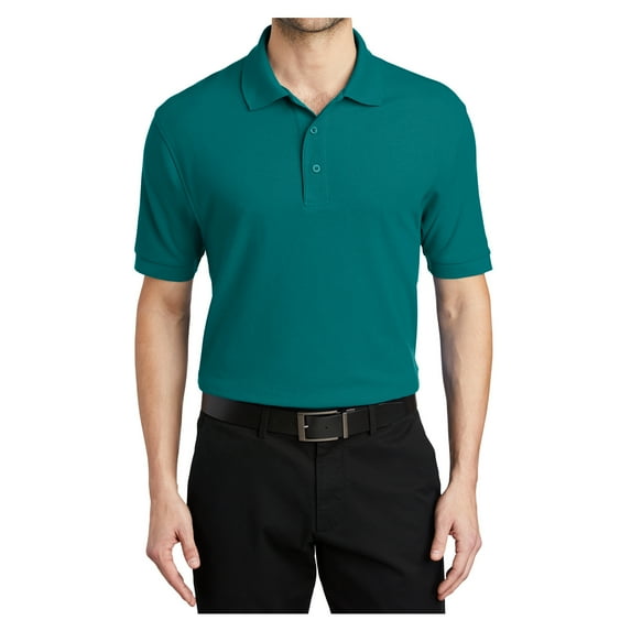 Mafoose Male Silk Touch Polo Men Extended T-Shirts Teal Green 6XL