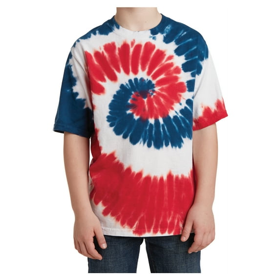Mafoose Male T-Shirts Little Boys Tie-Dye USA Rainbow L