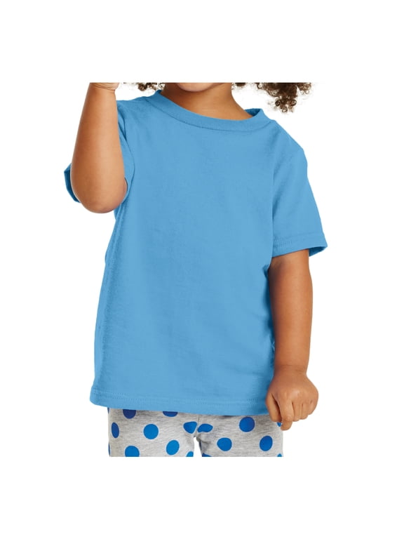Male Toddler Core Tee Junior T-Shirts Aquatic Blue 4T