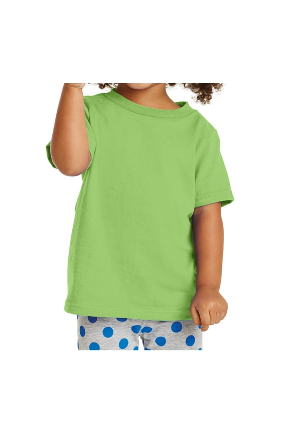 Male Toddler Core Tee Junior T-Shirts Lime 4T