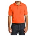 thumbnail image 1 of Mafoose Men Core Blend Polo Male Knit Pocket Shirt Safety Orange 5XL, 1 of 6
