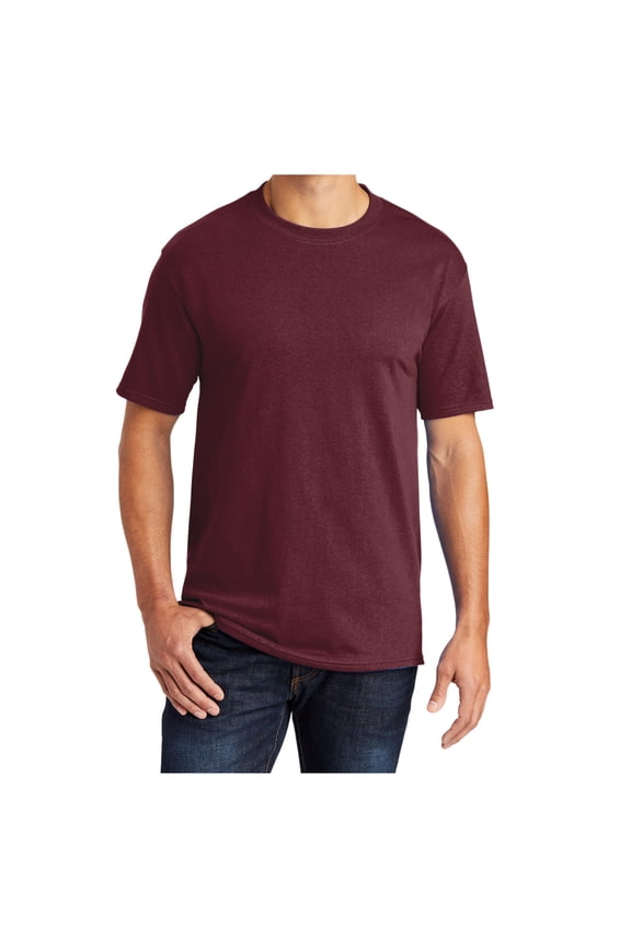 Men Core Blend Tee Male T-Shirt Athletic Maroon 6XL