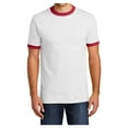 thumbnail image 1 of Mafoose Men Cotton Ringer Tee Male T-Shirts White/Red Small, 1 of 6