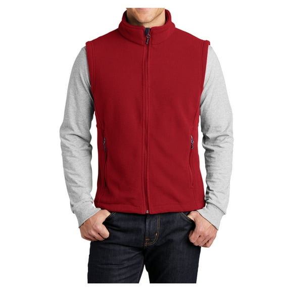 Mafoose Men Super Soft Value Polyester Fleece Male Vest True Red 3XL