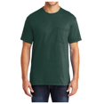 thumbnail image 1 of Mafoose Men's Short Sleeve 50/50 Cotton/Poly Tall Core Blend Pocket T-Shirt Dark Green X-Large Tall, 1 of 4