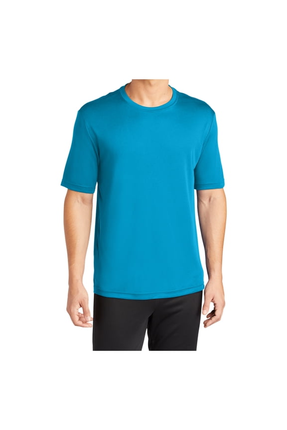 Men's Active T Shirts Crew Neck High Visible Sun Protection Cool Dry Fit Athletic Workout Running T-Shirts Atomic Blue XL