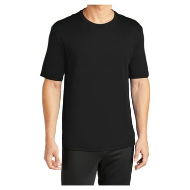 Mafoose Men's Active T Shirts Crew Neck High Visible Sun Protection Cool Dry Fit Athletic Workout Running T-Shirts Black S