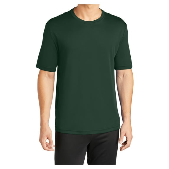 Mafoose Men's Active T Shirts Crew Neck High Visible Sun Protection Cool Dry Fit Athletic Workout Running T-Shirts Forest Green XS
