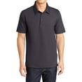 thumbnail image 1 of Mafoose Men's Active Textured Polo T-Shirt Iron Grey Medium, 1 of 5