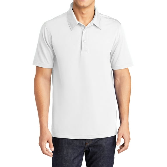Mafoose Men's Active Textured Polo T-Shirt White 4X-Large