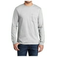 thumbnail image 1 of Mafoose Men's Casual Style Tall Long Sleeve Essential Pocket T-Shirt Ash LT, 1 of 4