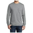 thumbnail image 1 of Mafoose Men's Casual Style Tall Long Sleeve Essential Pocket T-Shirt Athletic Heather XLT, 1 of 4