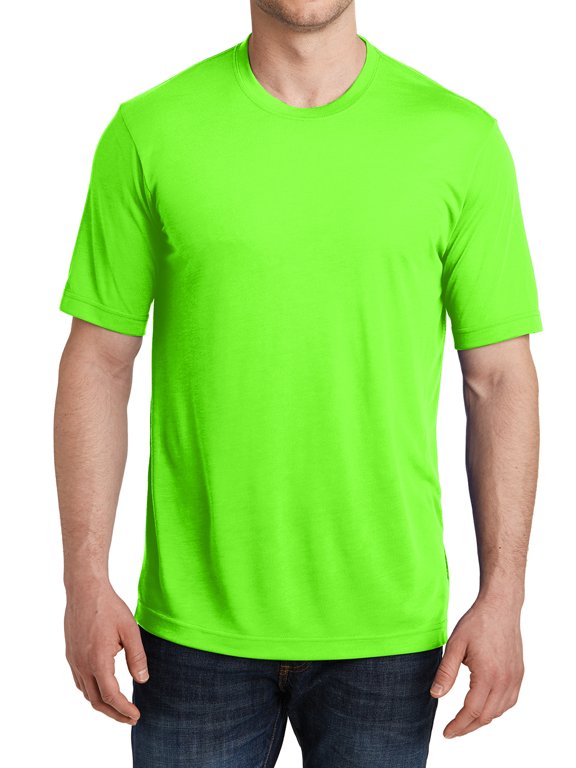 Men's Competitor Cotton Touch Tee Neon Green Large