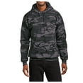 thumbnail image 1 of Mafoose Men's Core Fleece Classic Camo Pullover Hooded Sweatshirt Black Heather Camo L, 1 of 4