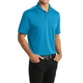 thumbnail image 1 of Mafoose Men's Diamond Jacquard Polo T-shirt Blue Wake X-Small, 1 of 5