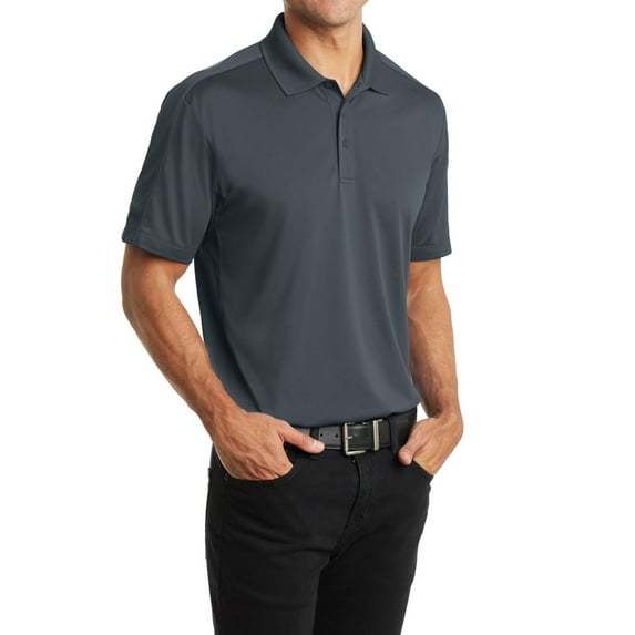 Mafoose Men's Diamond Jacquard Polo T-shirt Graphite 4X-Large